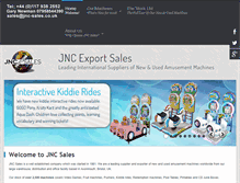 Tablet Screenshot of jnc-sales.co.uk